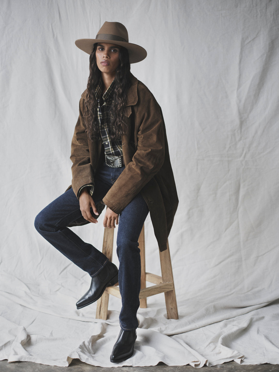 Tatyana Perry wearing the Akubra Ranger in Spice.