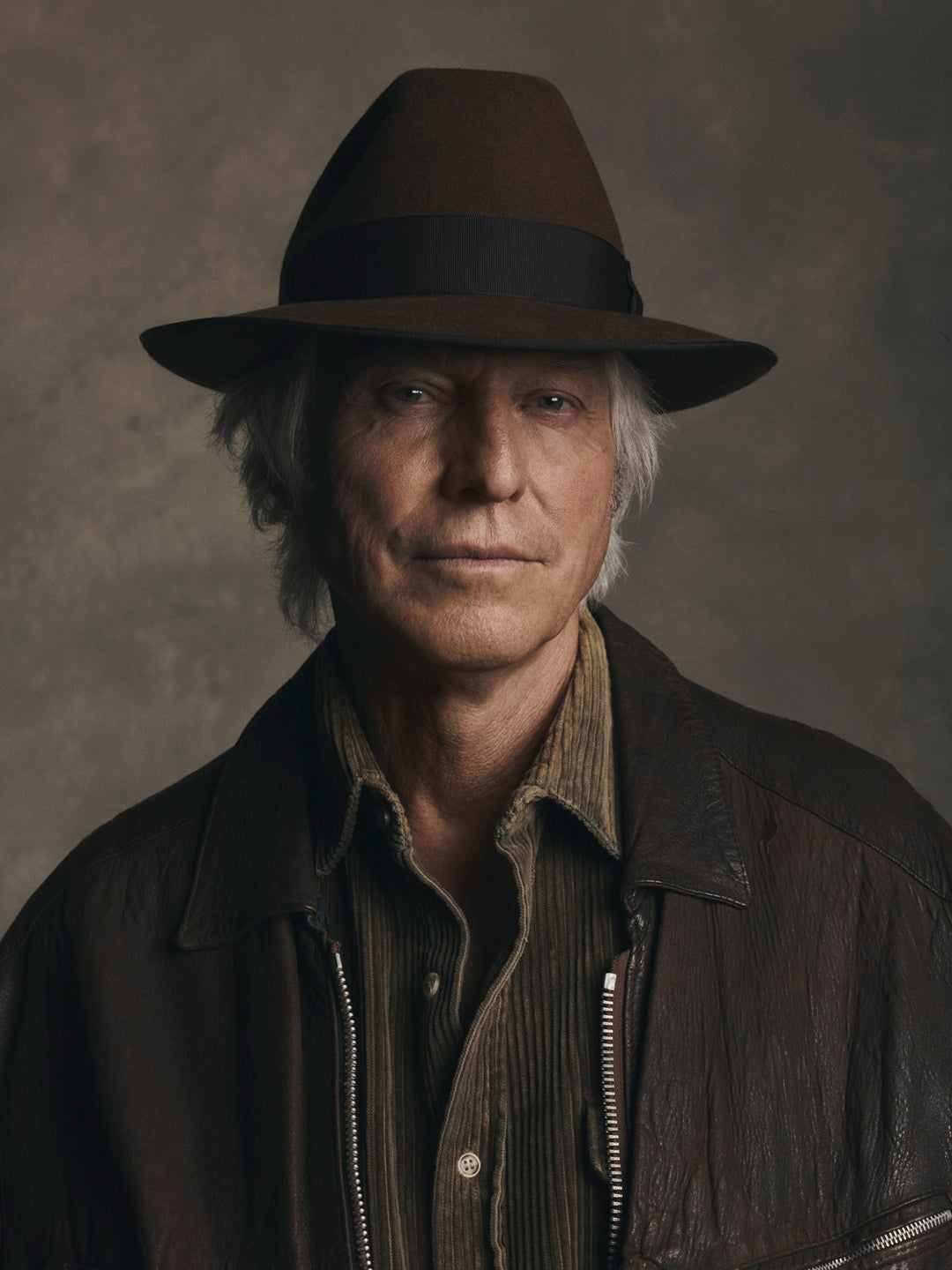 Peter Stutchbury wearing an Akubra Fedora No. 1