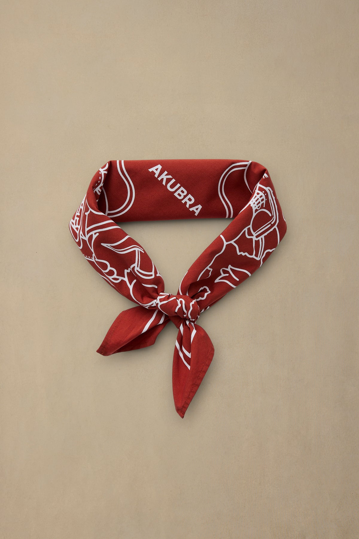 Bandana 006 - Akubra x Jake Ross - Uluru Red