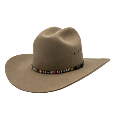Angle view of Akubra Bronco hat - Sorrel Tan