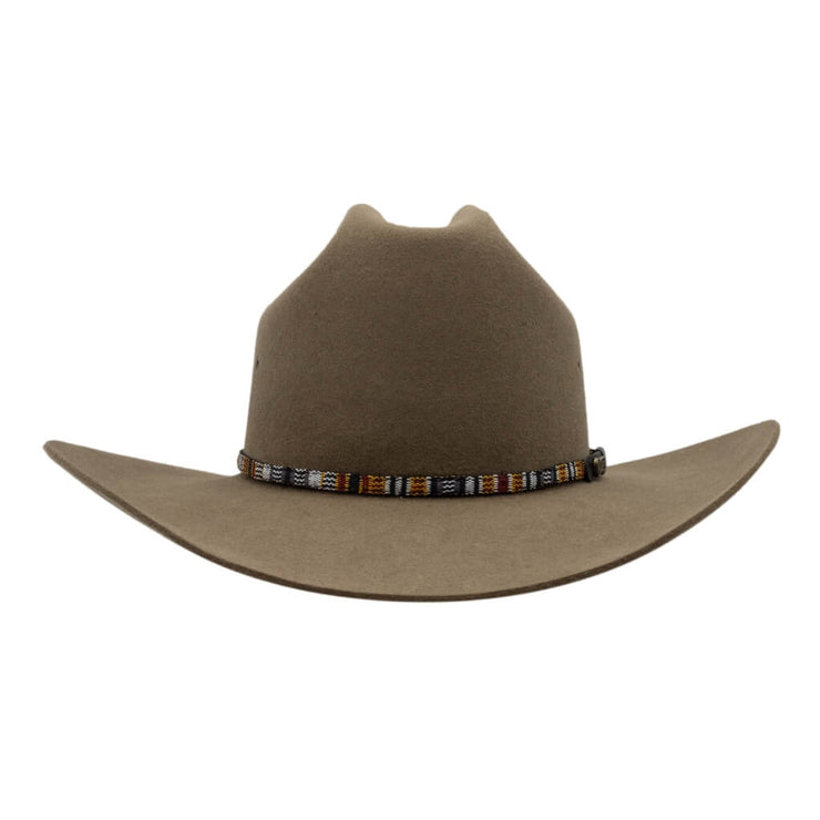 Front view of Akubra Bronco hat - Sorrel Tan