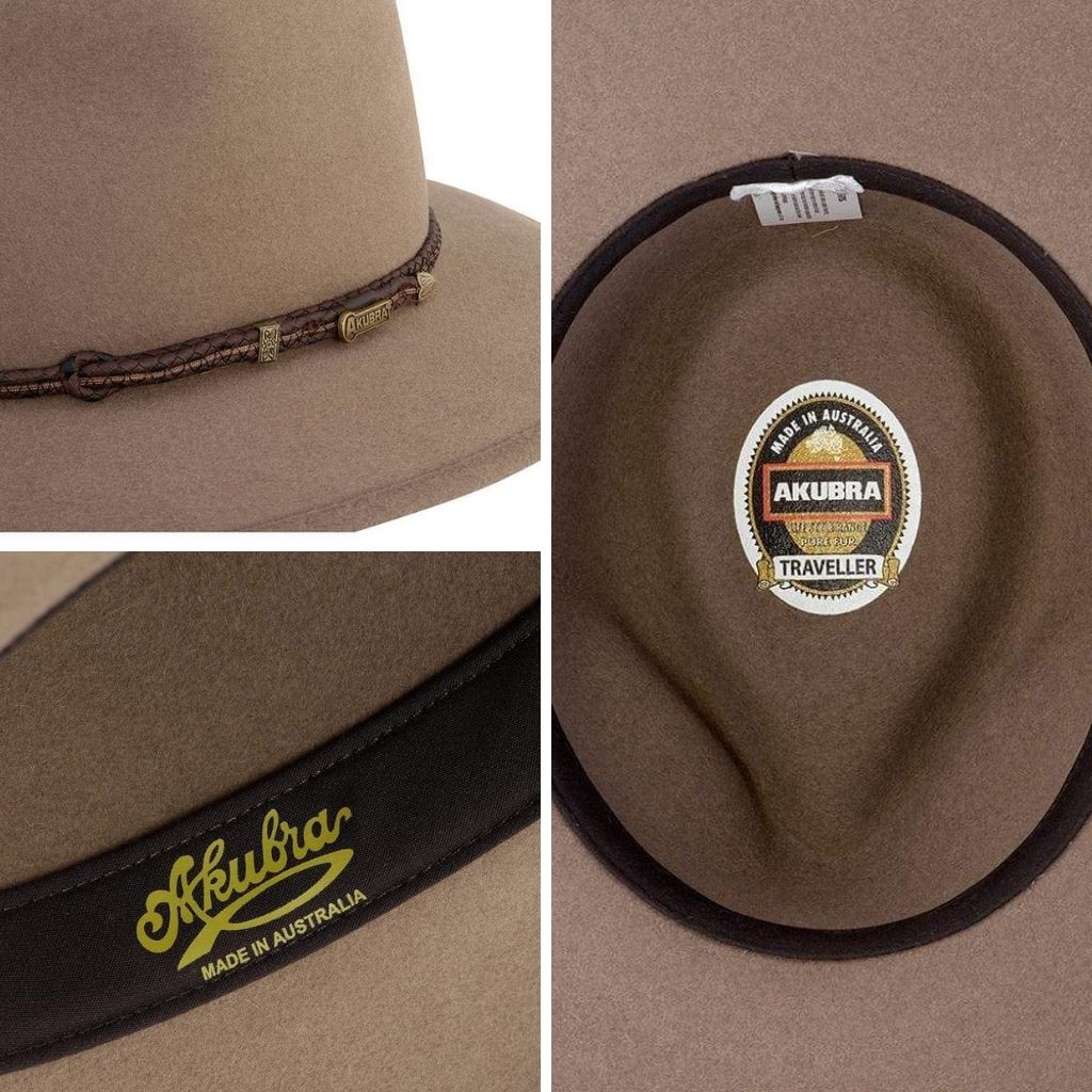 Akubra traveller hat top