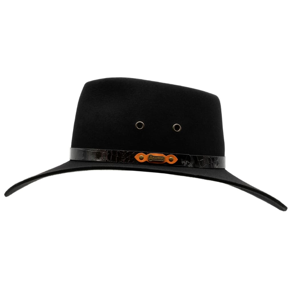 Black fashion akubra hat